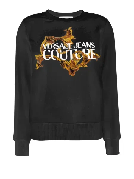Hanorac Versace Jeans Couture cu imagine negru
