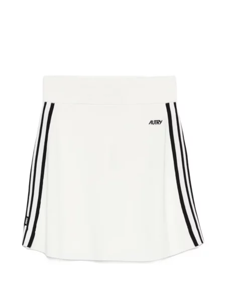 Mała mały spódnica mini Autry w paski biała