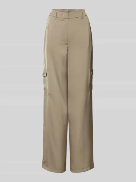 Spodnie cargo z szeroką nogawką i szlufkami na Betty Barclay szare