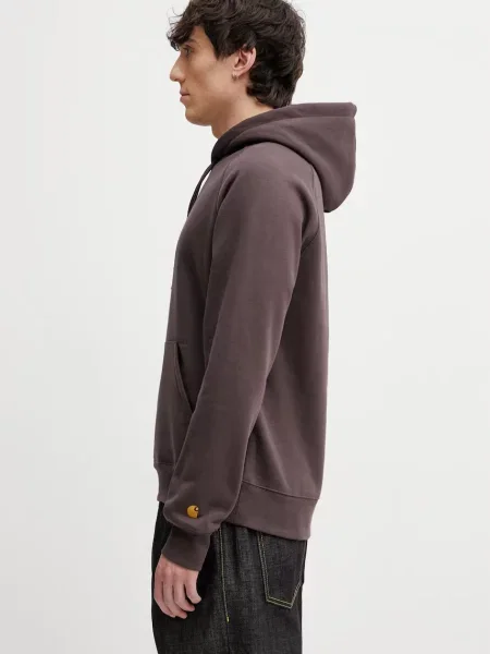 Geacă Carhartt Wip cu glugă maro