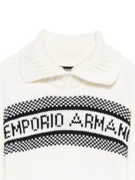 Koszulka polo dziecięca Emporio Armani biała