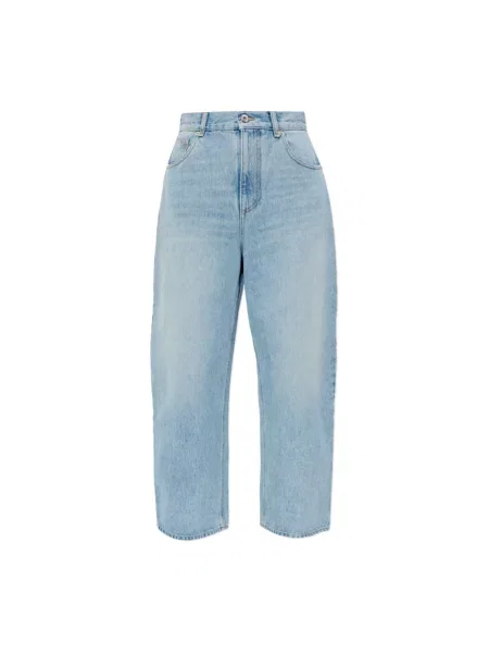 Jeansy straight leg Blumarine niebieskie
