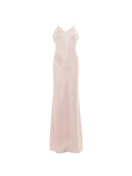 Rochie Stolen Stores din satin cu aplicații roz