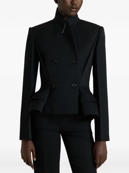Geacă Givenchy de lână cu două rânduri de nasturi negru