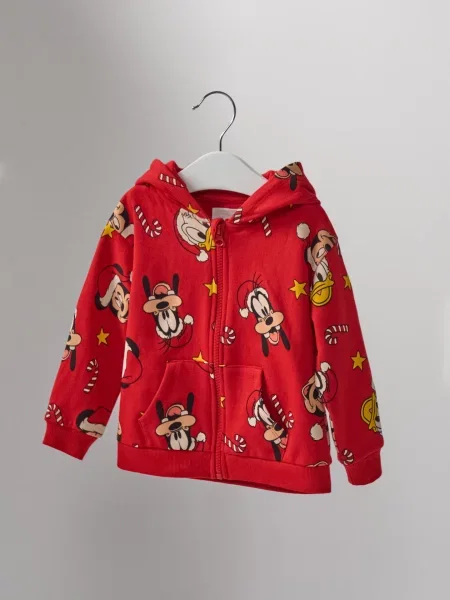 Sinsay Mikina na s kapucí Mickey Mouse červená