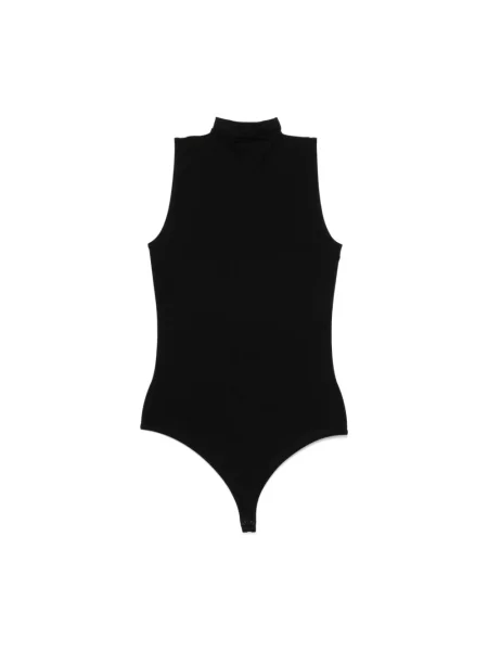 Lniana koszulka Wolford czarna