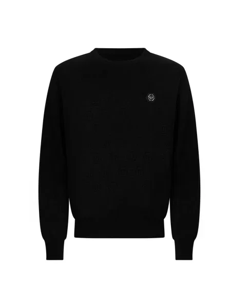 Sweter Philipp Plein czarny