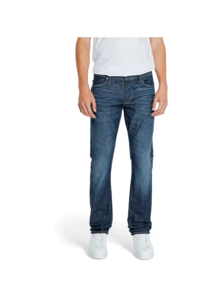 JACK & JONES Džíny JJIGlenn JJICON tmavě modrá
