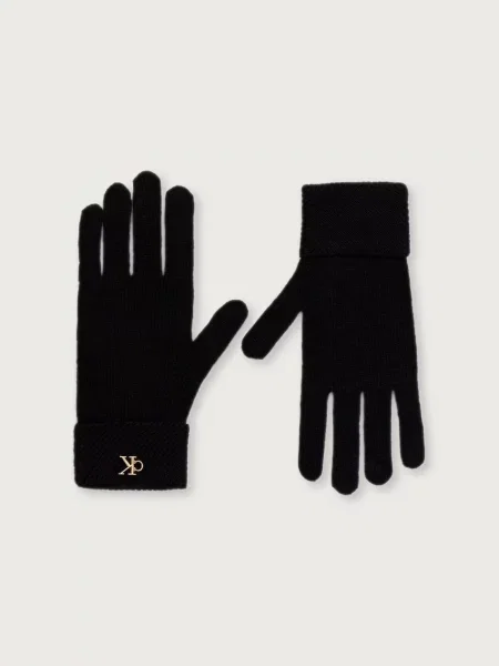 Calvin Klein De lână mănuși negru