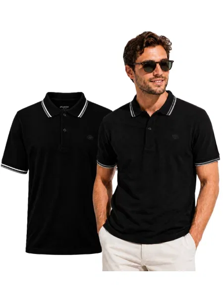 Tricou polo Lotto negru