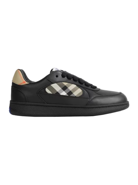 Sneakersy Burberry skórzane czarne
