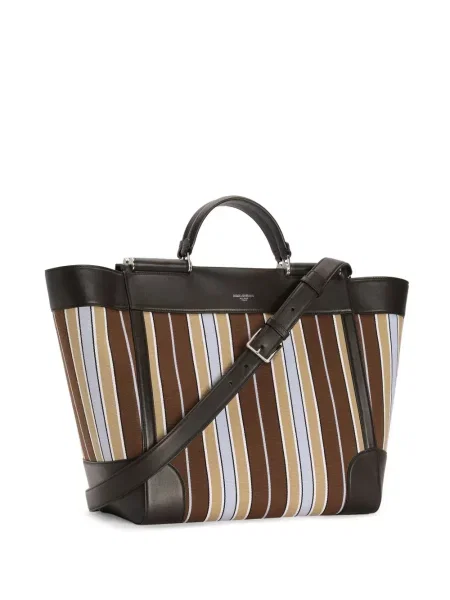 Geantă Dolce & Gabbana din jacard maro