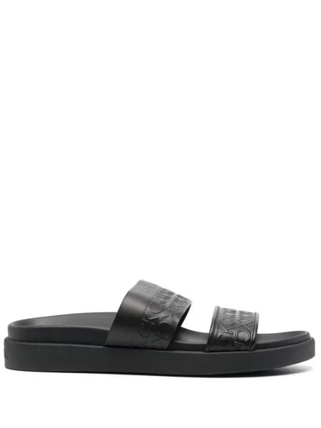 Papuci Calvin Klein din piele negru
