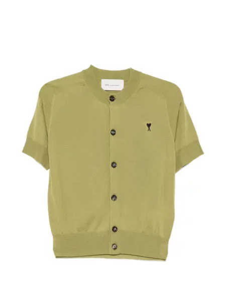 Cardigan Ami Paris scurt verde