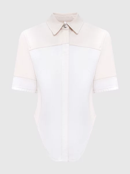 Джинсова сорочка QUARTO Max Mara Sportmax бежева