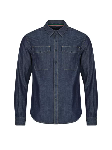 REPLAY Košulja tamno plava crna