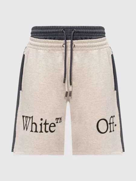 Шорты Off-white с принтом синие