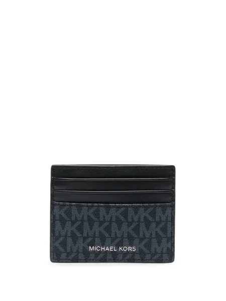 Плисирани кожени маратонки Michael Michael Kors синьо