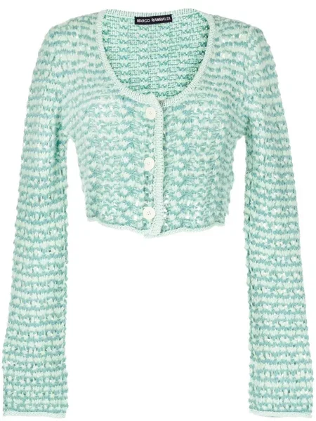 Cardigan Marco Rambaldi tricotate verde