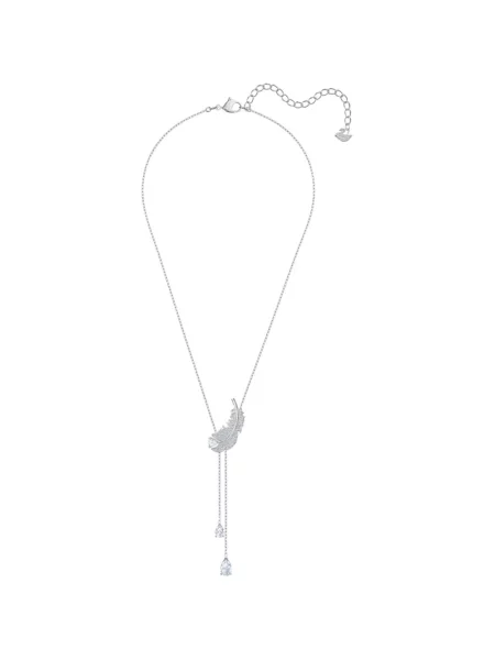 Naszyjnik Swarovski szary