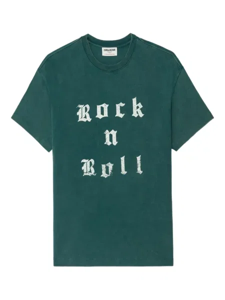 Tricou Zadig&voltaire cu tepi teddy verde