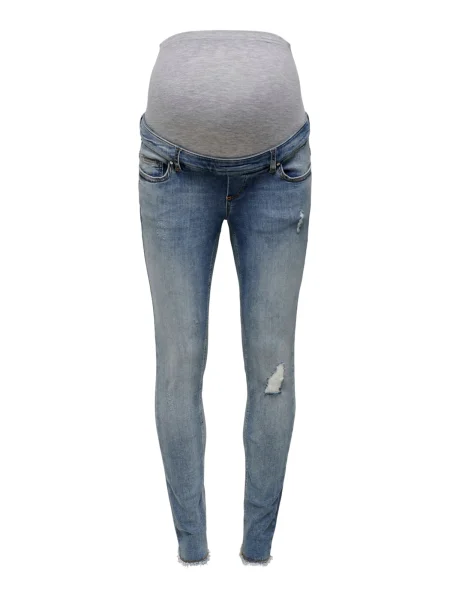 Only Maternity Jeans Olmblush denim albastru