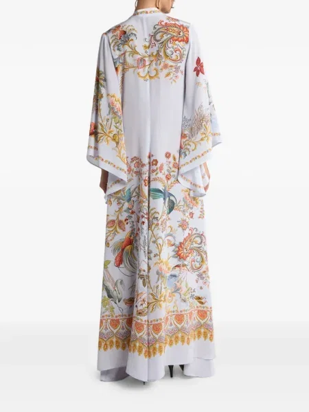 Rochie Etro cu model floral cu imagine de costum albastru