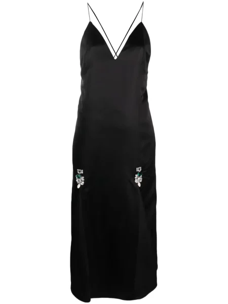 Rochie Wales Bonner din satin de cristal de costum negru