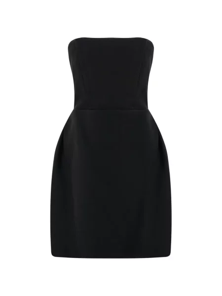 Rochie mini Actualee fără bretele negru
