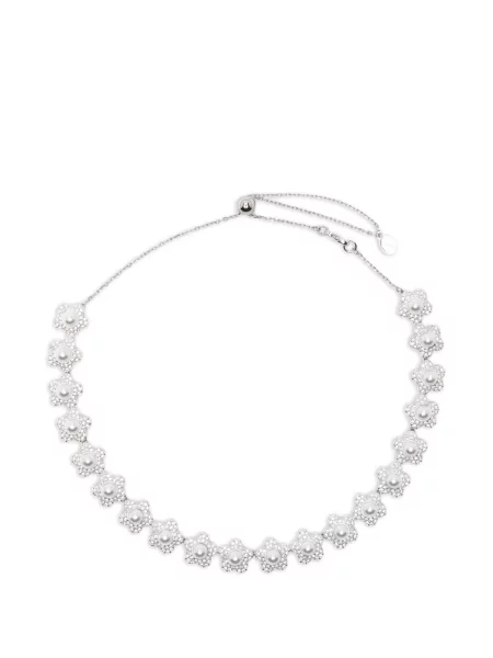 Colier Swarovski cu model floral