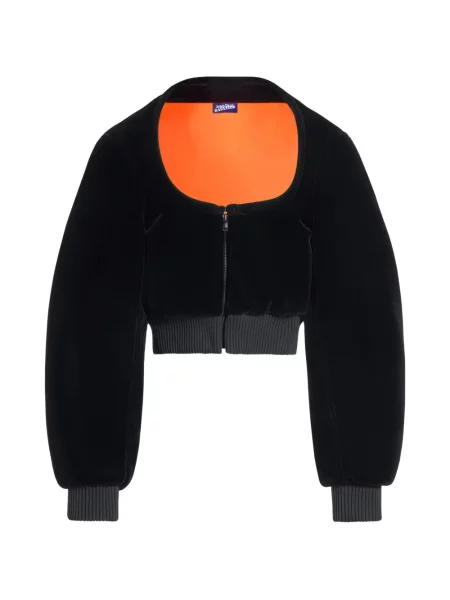 Decupat geacă bomber Jean Paul Gaultier negru