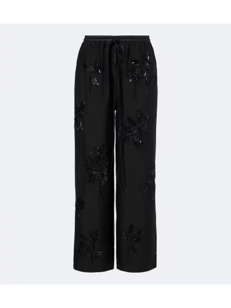 Pantaloni Jacques Wei din piele negru