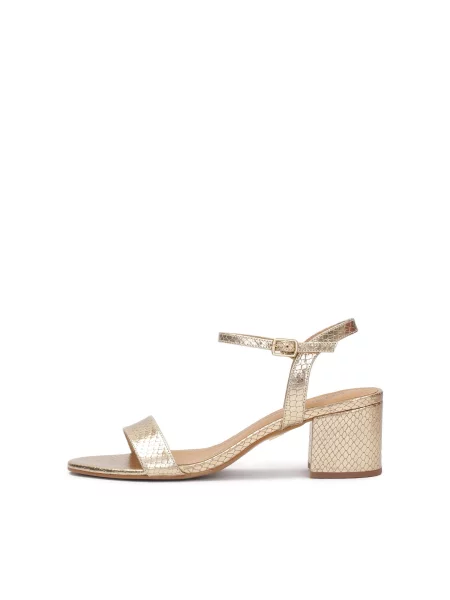 Kazar Sandale cu baretă auriu
