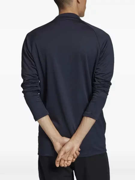 Pruhované krajkové pruhované tričko Adidas s vázáním šedé