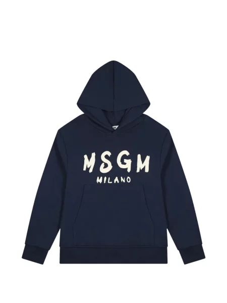 Bluza z kapturem dziecięca Msgm niebieska
