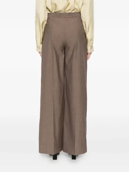 Pantaloni Joseph plisate maro