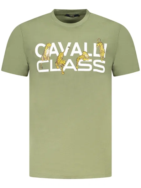 Tricou Cavalli Class scurt alb