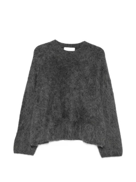 Pulover Soft Goat cu decolteu rotund gri