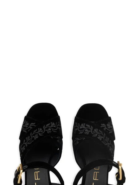 Sandale Etro de catifea negru