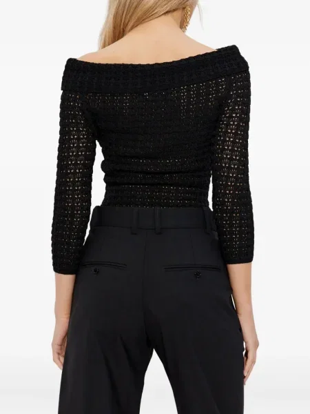 Top Isabel Marant tricotate negru