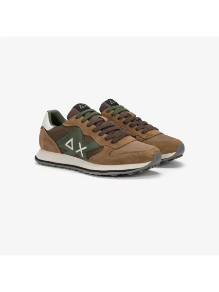 Sneakersy Sun68 brązowe