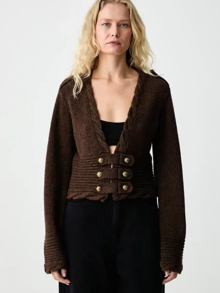 Miss Sixty cardigan pentru femei din lână maro