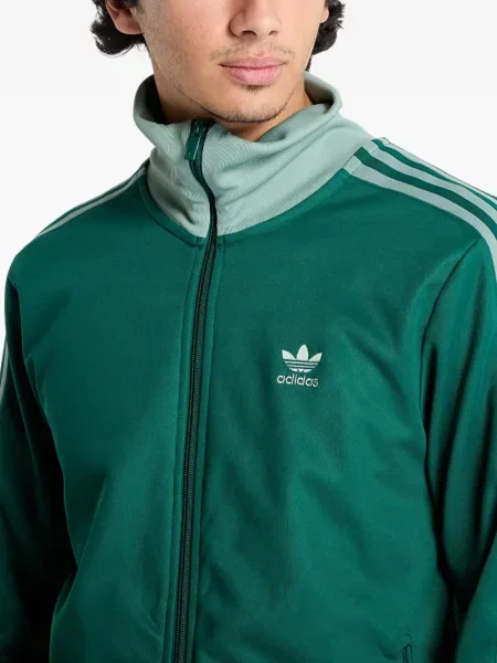 Hanorac Adidas cu autograf alergare evazat verde