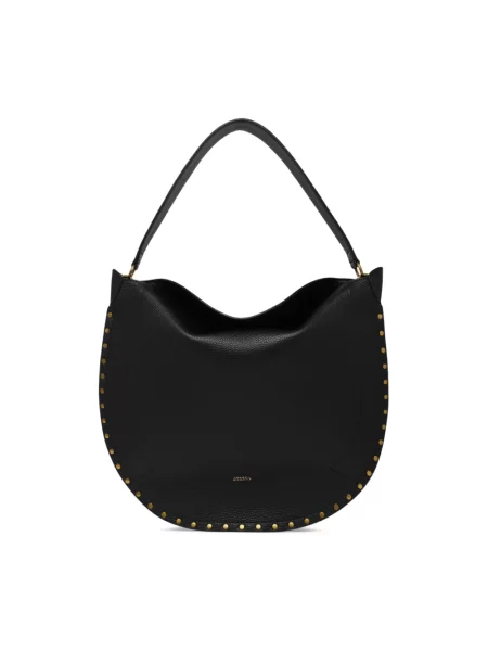 Torebka hobo Isabel Marant skórzana czarna