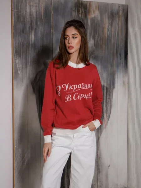 Свитер Trikobakh красный