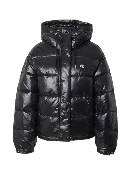 Geacă de blugi Calvin Klein Jeans negru