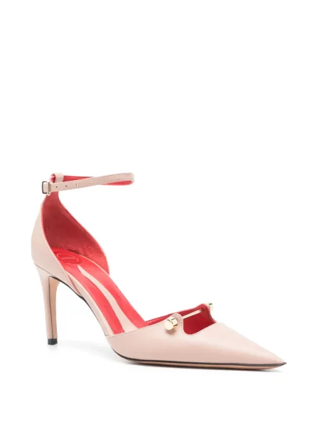 Pantofi cu toc Hardot din piele roz