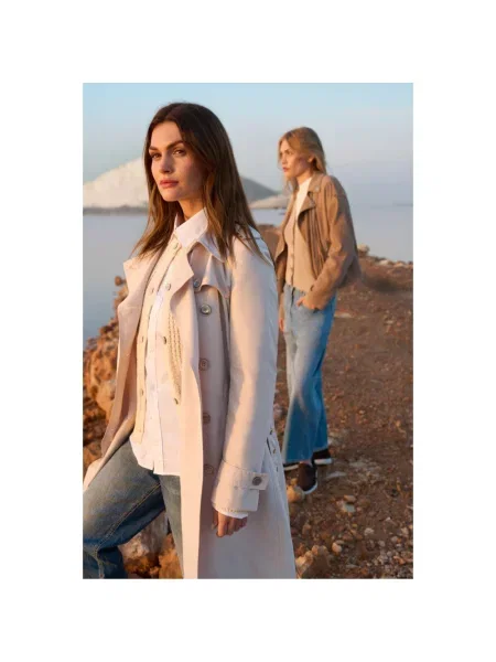 Trencz Moorer klasyczny beżowy