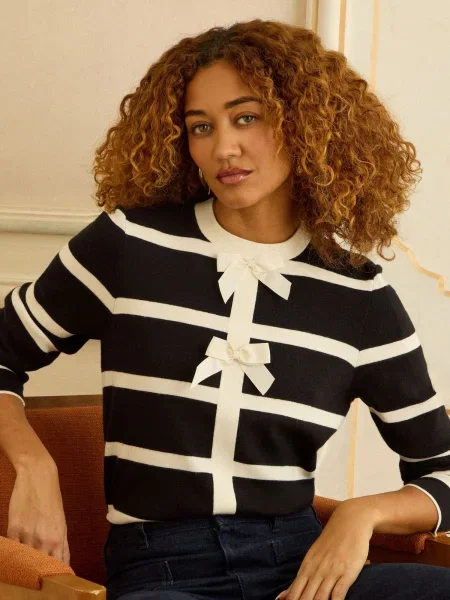 Love & roses Pulover bej negru