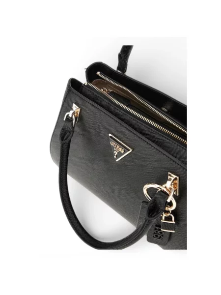 Torebka skórzana Guess skórzana czarna